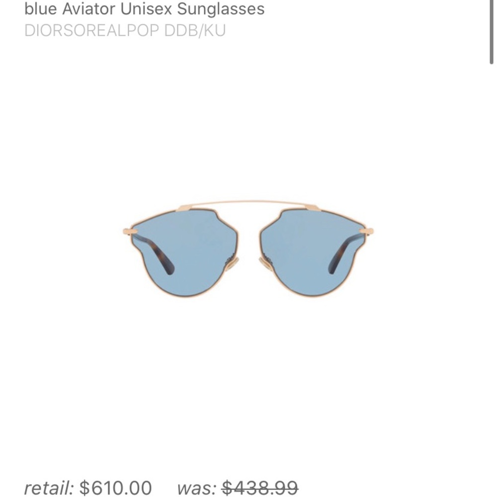 Dior So Real blue sunglasses